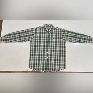 Cinch Green and White Plaid Button Down Shirt